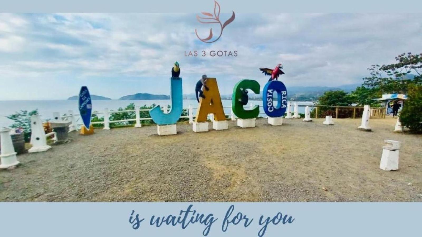 Apartamento De Lujo Las 3 Gotas Jaco, Frente Al Mar Con Vista A La Playa Exterior foto